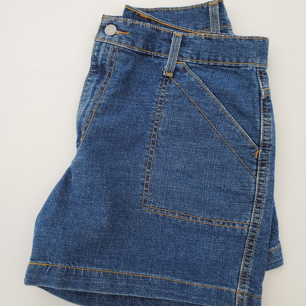 Womens Levi's Denim Camp Shorts Size 12